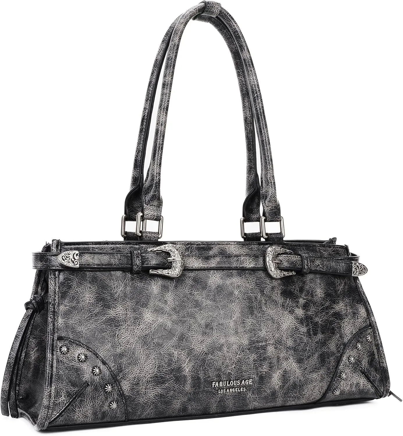 Shoulder Bag for Women Y2K Trendy Purse Top Handle Satchel Handbag Designer Vegan Leather Hobo Bag