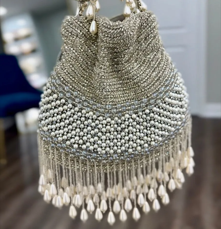 SIANNE Potli Bag (Silver)