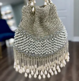 SIANNE Potli Bag (Silver)