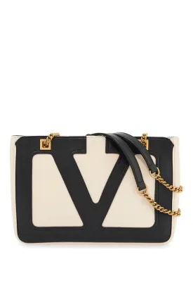 Small Bicolor Tote With Mixed Handles
