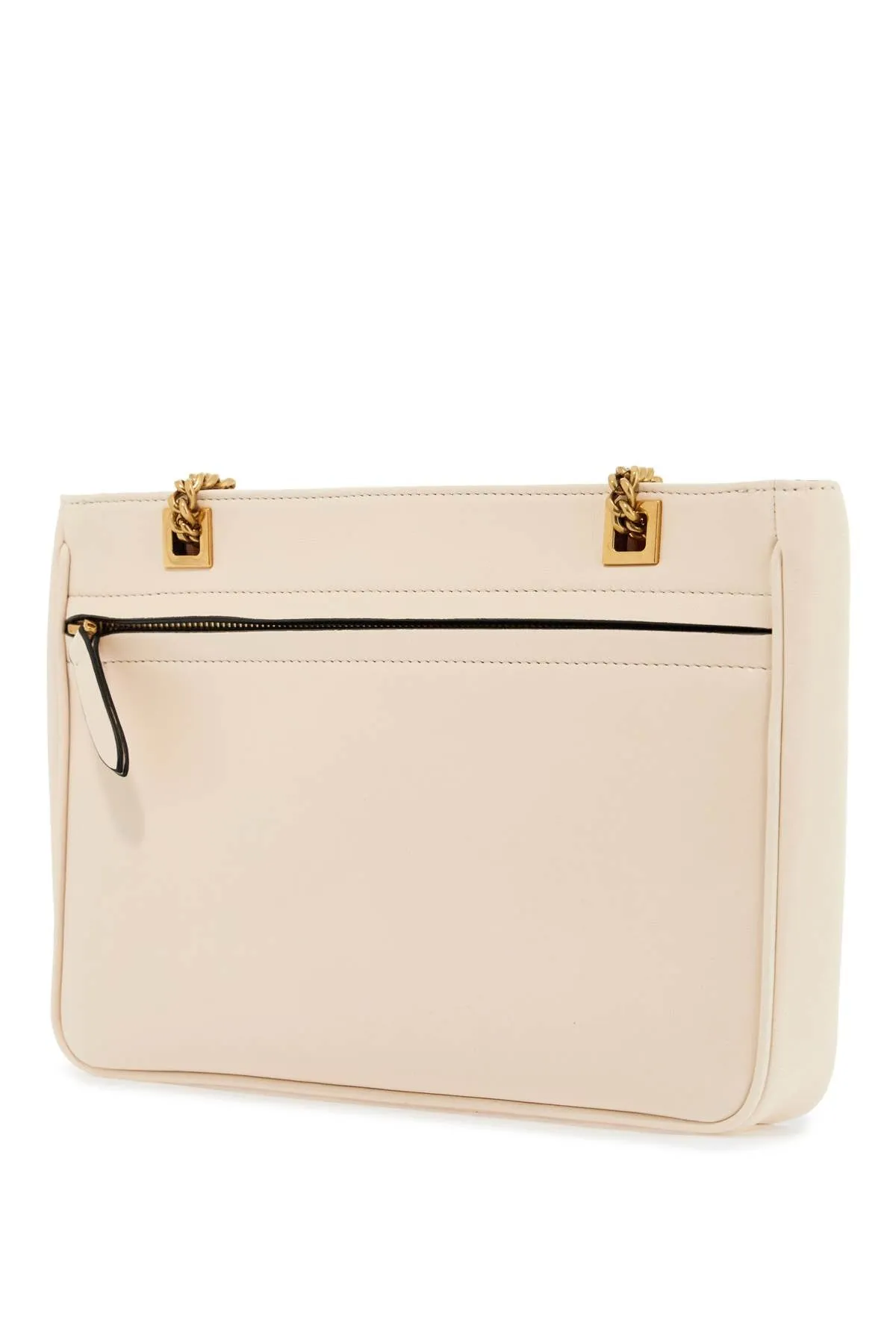 Small Bicolor Tote With Mixed Handles