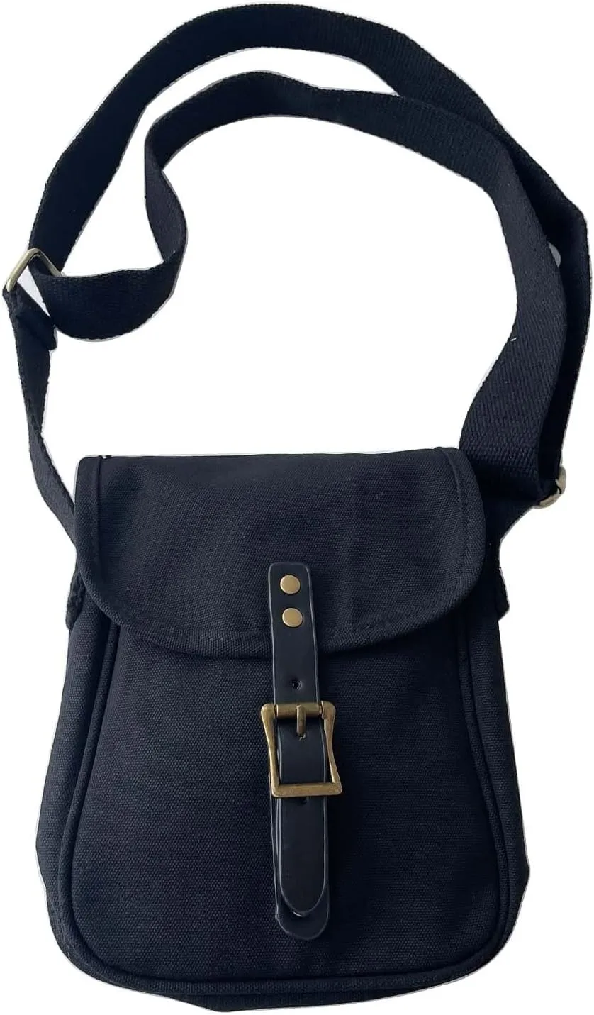 Small Crossbody Bags for Men Women,Canvas Messenger Purse,Trendy Design Satchel Bag