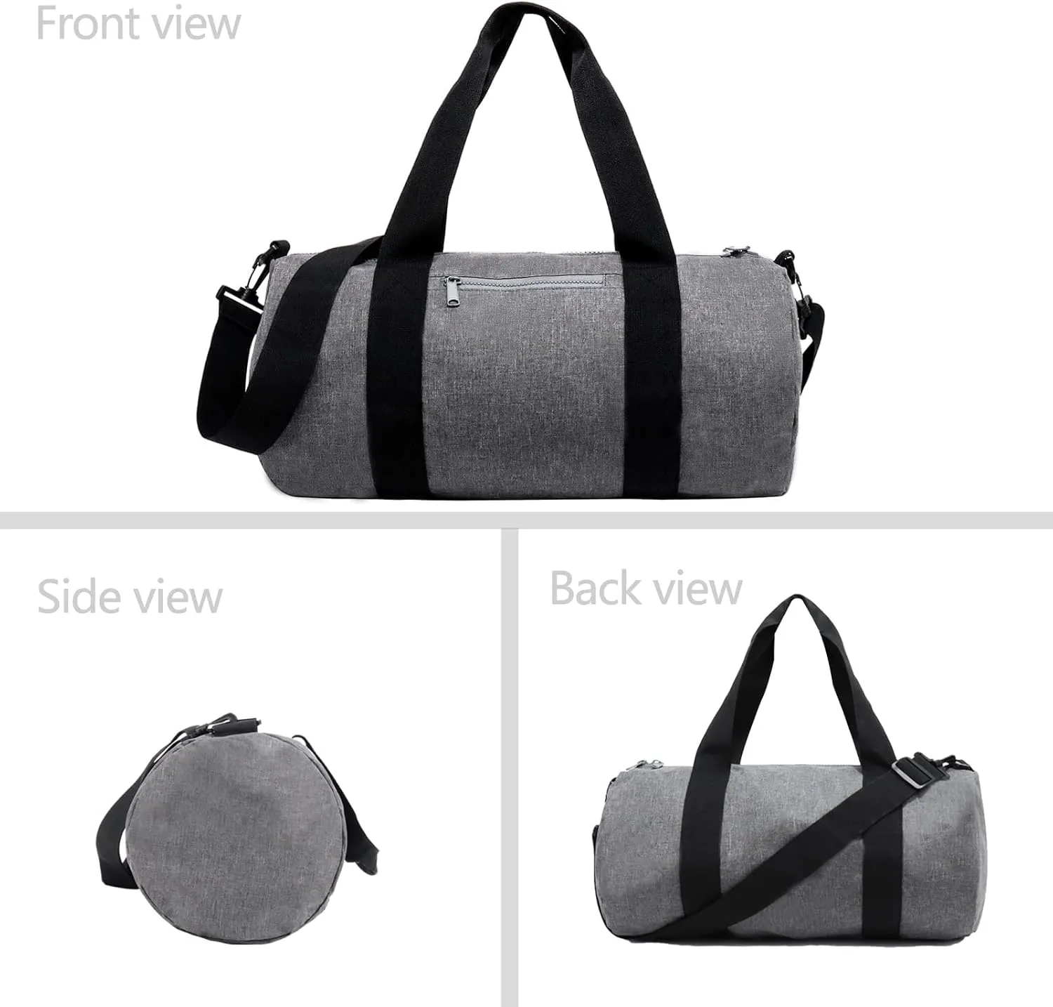 Small Gym Bag Duffel Bag for Women Men Fitness Sports Bag Workout Adjustable Detachable Shoulder Strap Lightweight Carry on Travel Duffle Bag