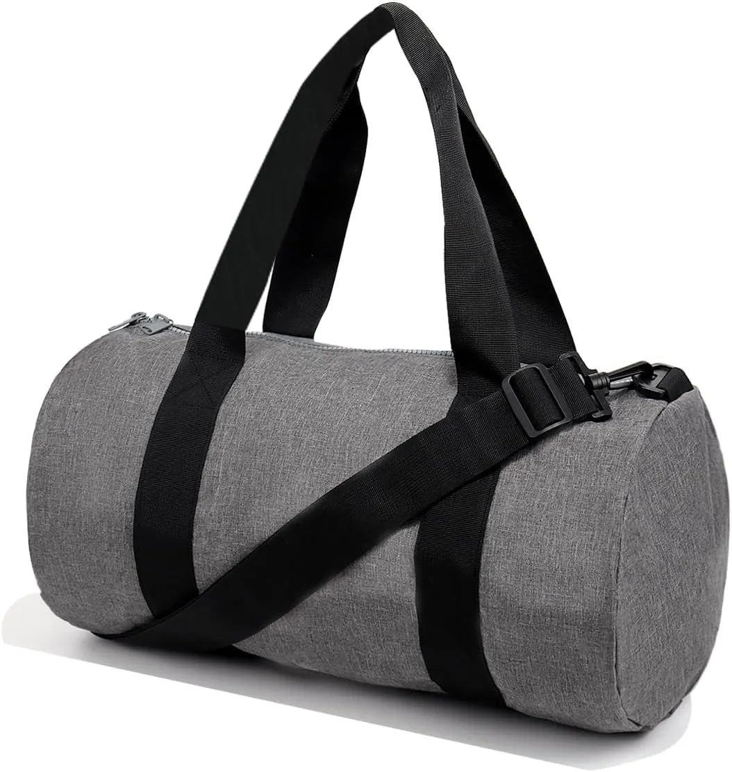 Small Gym Bag Duffel Bag for Women Men Fitness Sports Bag Workout Adjustable Detachable Shoulder Strap Lightweight Carry on Travel Duffle Bag