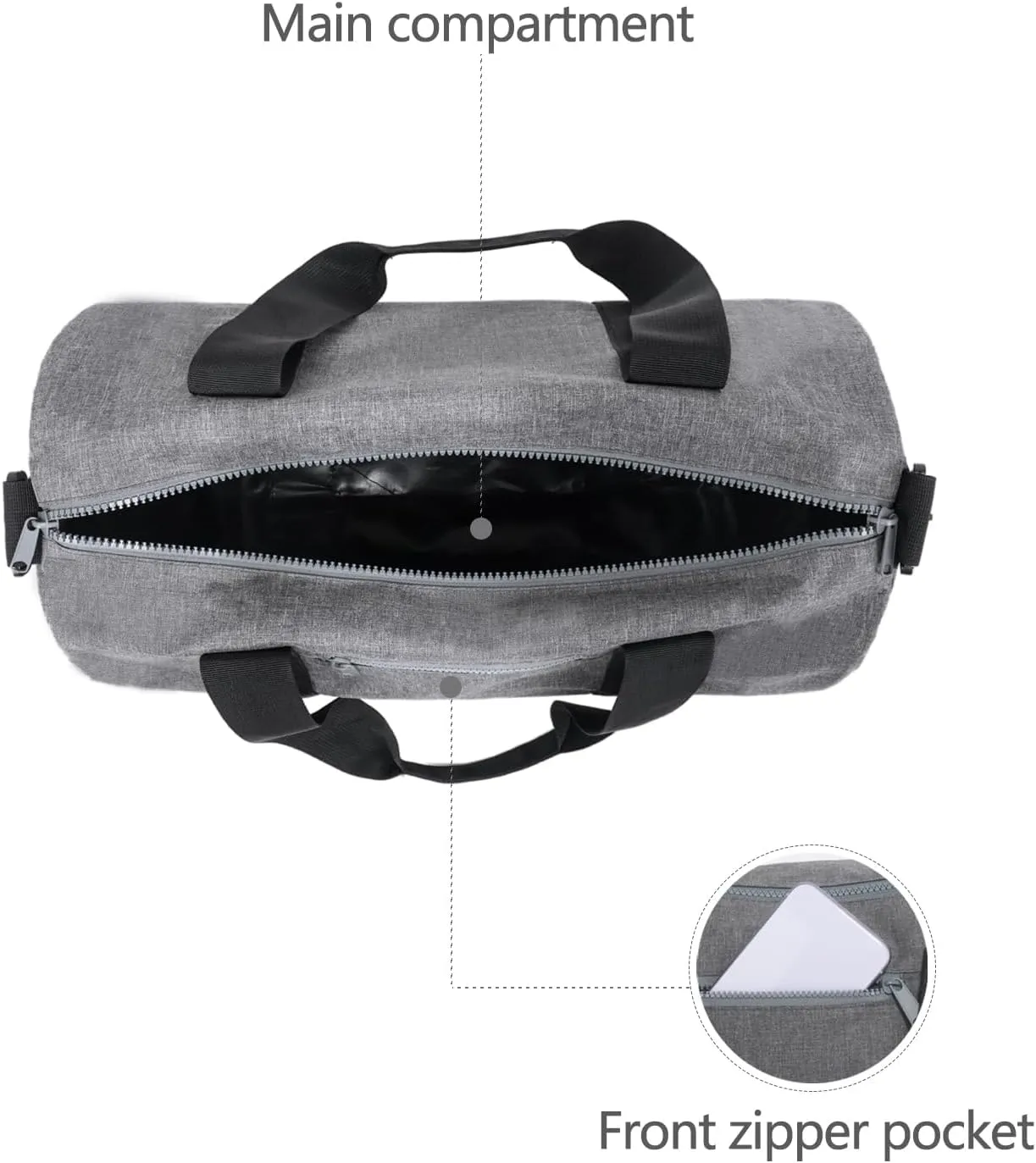 Small Gym Bag Duffel Bag for Women Men Fitness Sports Bag Workout Adjustable Detachable Shoulder Strap Lightweight Carry on Travel Duffle Bag