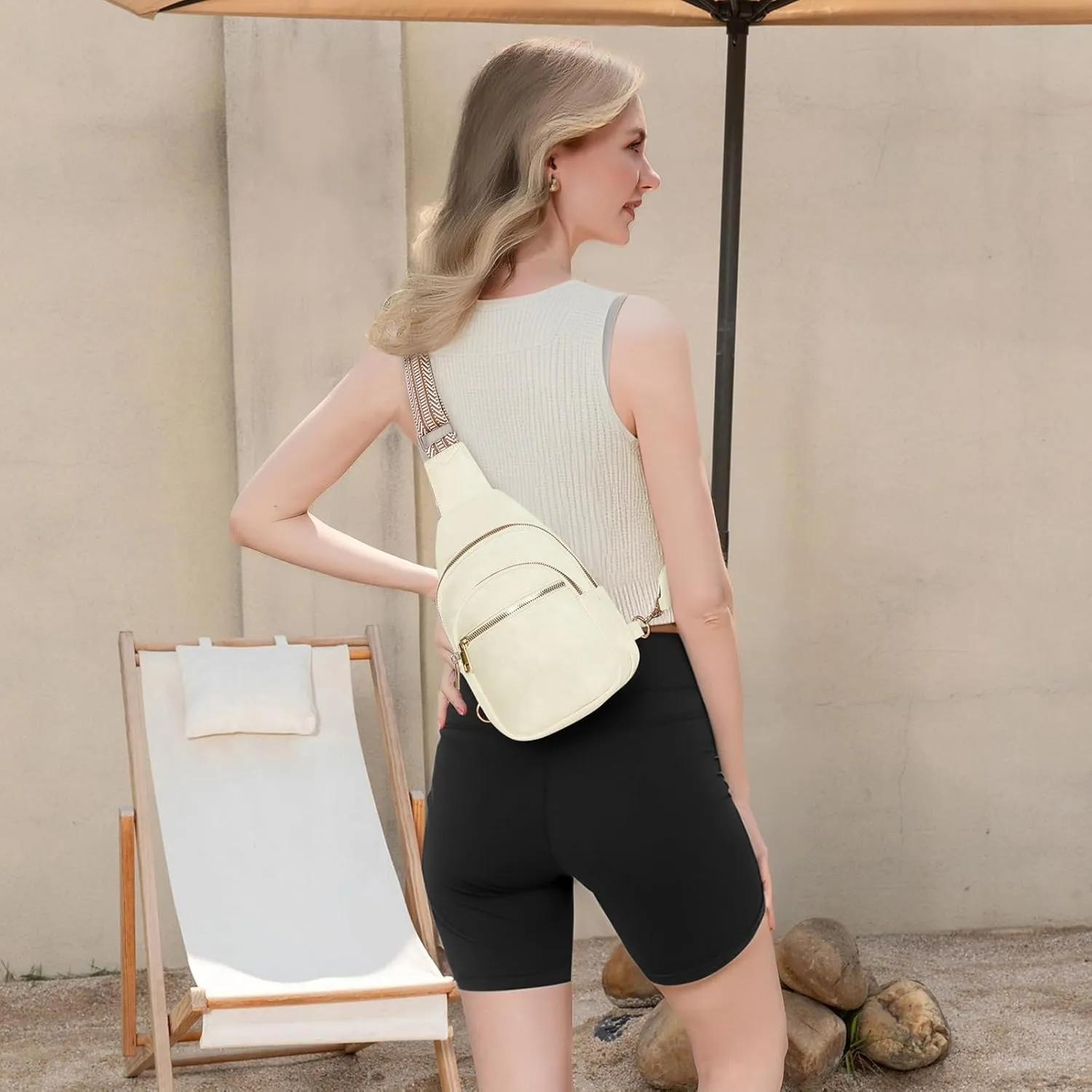 Small Leather Sling Bags for Women Fashion Crossbody Backpack Purse Sling Crossbody Bags