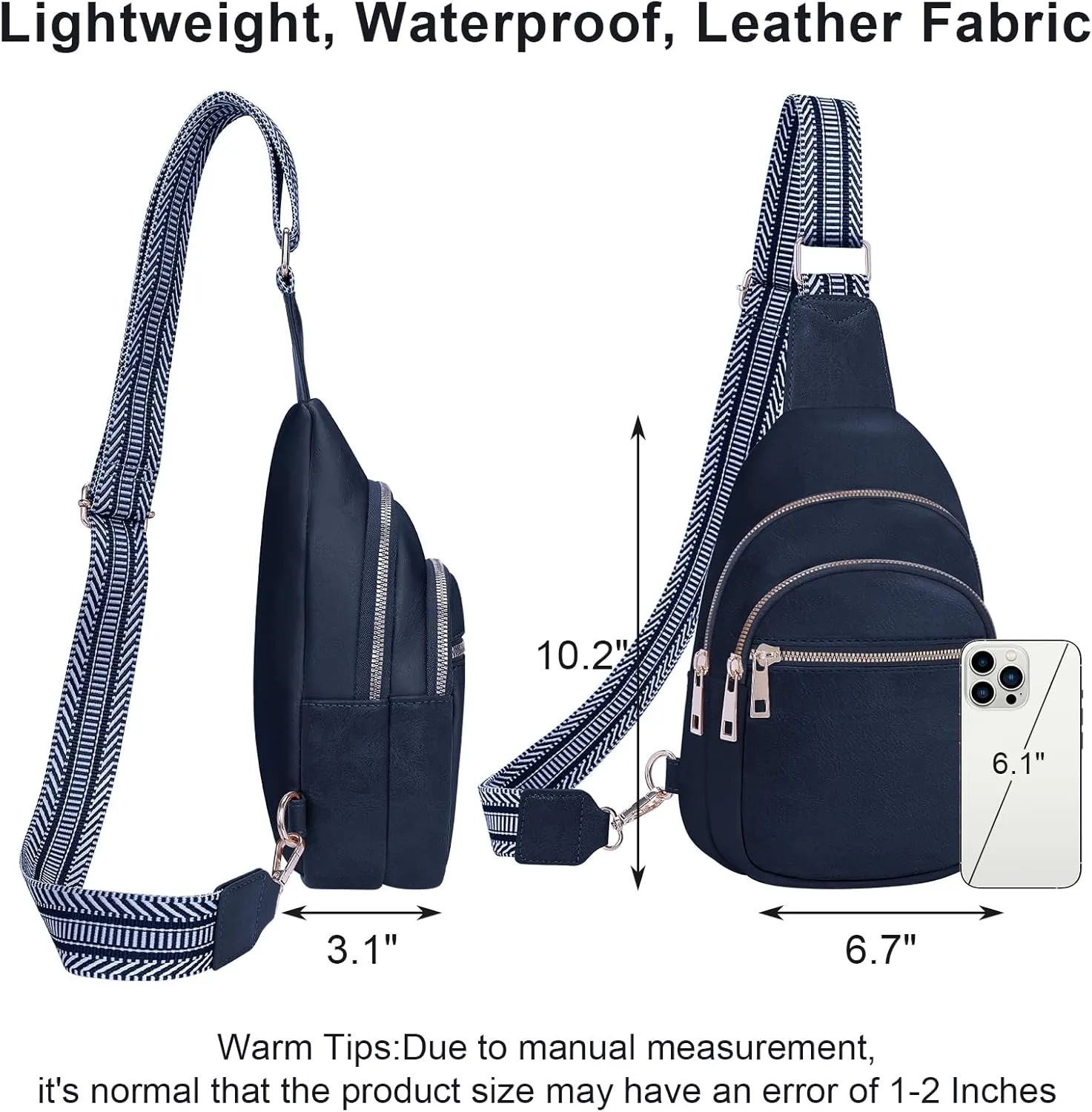 Small Leather Sling Bags for Women Fashion Crossbody Backpack Purse Sling Crossbody Bags