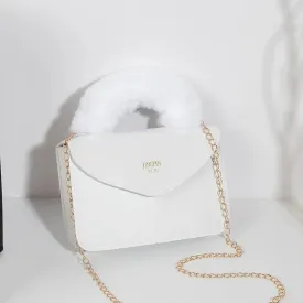 Soft Furry Plush Top-handle Crossbody Designer Handbags