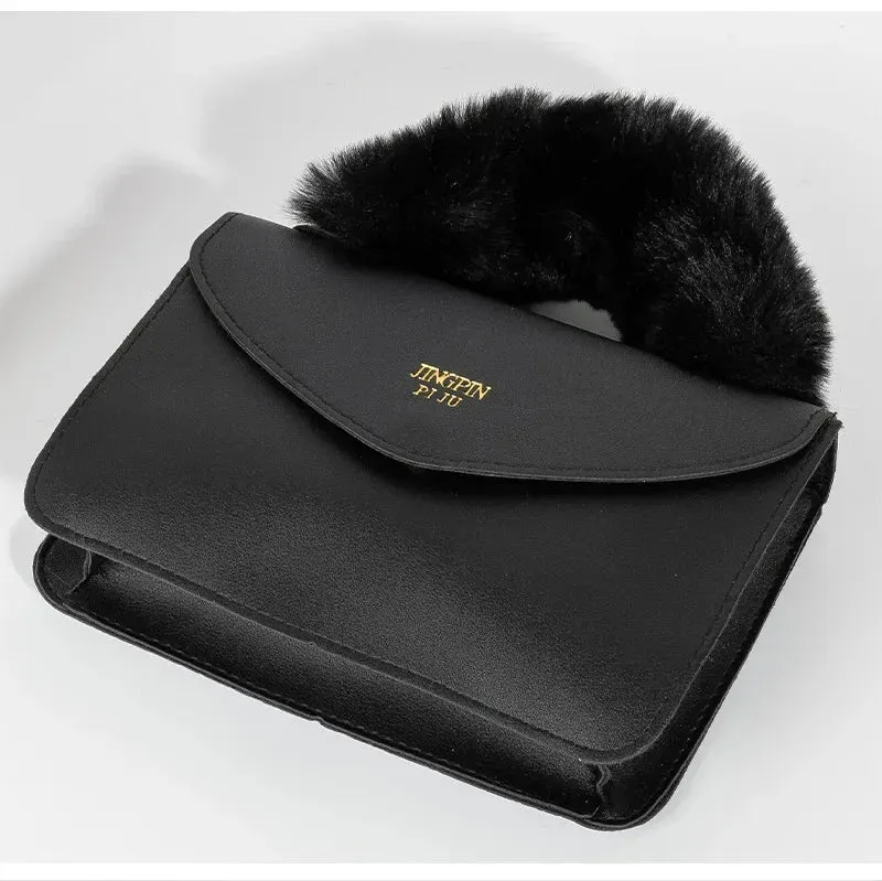 Soft Furry Plush Top-handle Crossbody Designer Handbags
