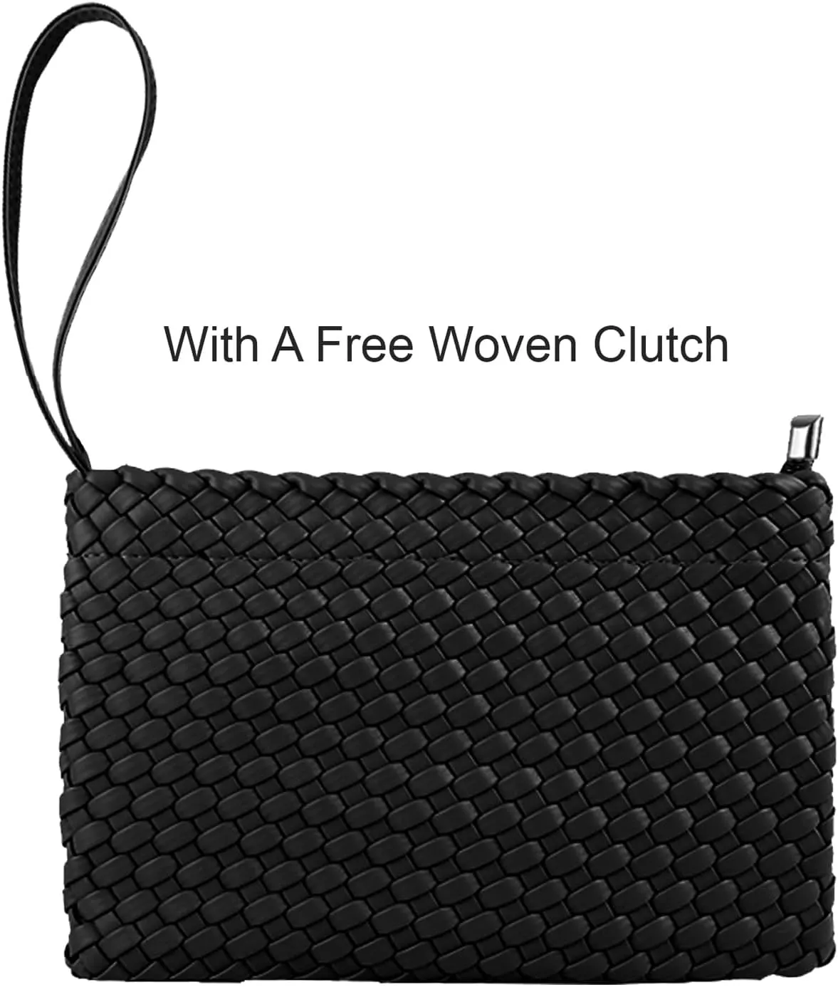 SporGenius Woven Tote Bag for Women, Large Summer Beach Bags with Top Handle Handbag, Vegan Leather Totes Purse
