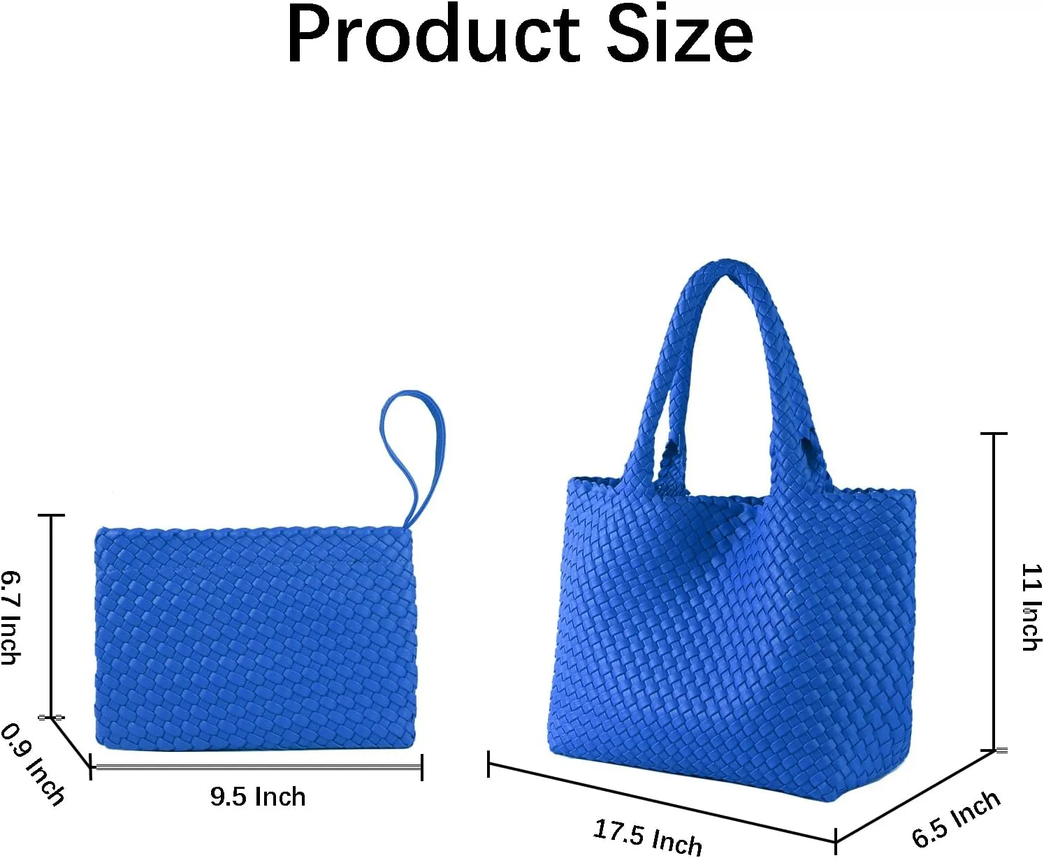 SporGenius Woven Tote Bag for Women, Large Summer Beach Bags with Top Handle Handbag, Vegan Leather Totes Purse