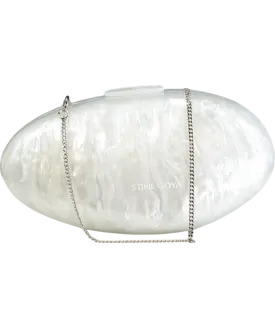 Stine Goya Pearlescent Accra Resin Clutch Bag