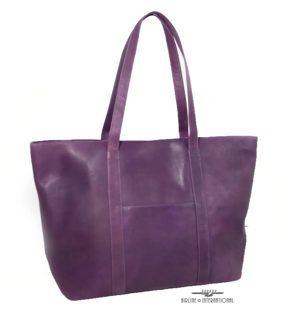 Swerv Collection Black Super Shopper Leather Tote