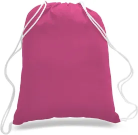 TBF 12 Pack Bulk Cotton Canvas Drawstring Backpack Bags (14" W x 18" H) - Perfect for DIY, Crafts, Events & More