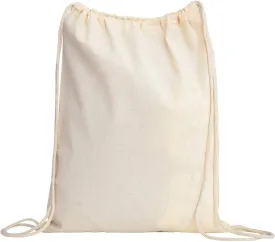 TBF (12 Pack) Set of 12 Durable Cotton Canvas Drawstring Backpack Bags (Small (14" W x 16" H))