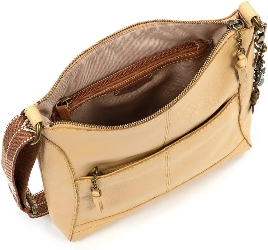 The Sak Lucia Leather Crossbody Purse - Premium Leather Women's Handbag for Everyday & Travel - Cross Body Bag With Zipper