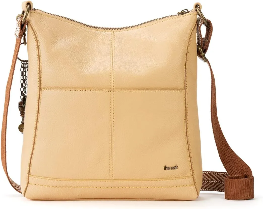 The Sak Lucia Leather Crossbody Purse - Premium Leather Women's Handbag for Everyday & Travel - Cross Body Bag With Zipper