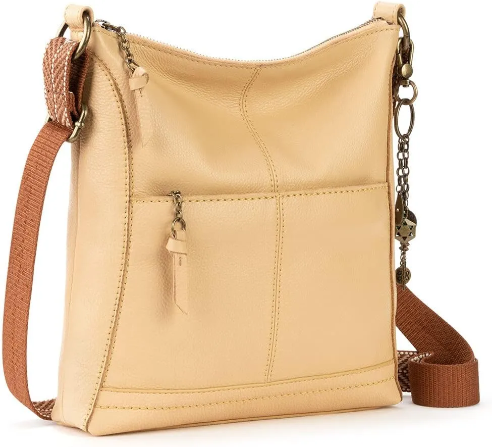 The Sak Lucia Leather Crossbody Purse - Premium Leather Women's Handbag for Everyday & Travel - Cross Body Bag With Zipper