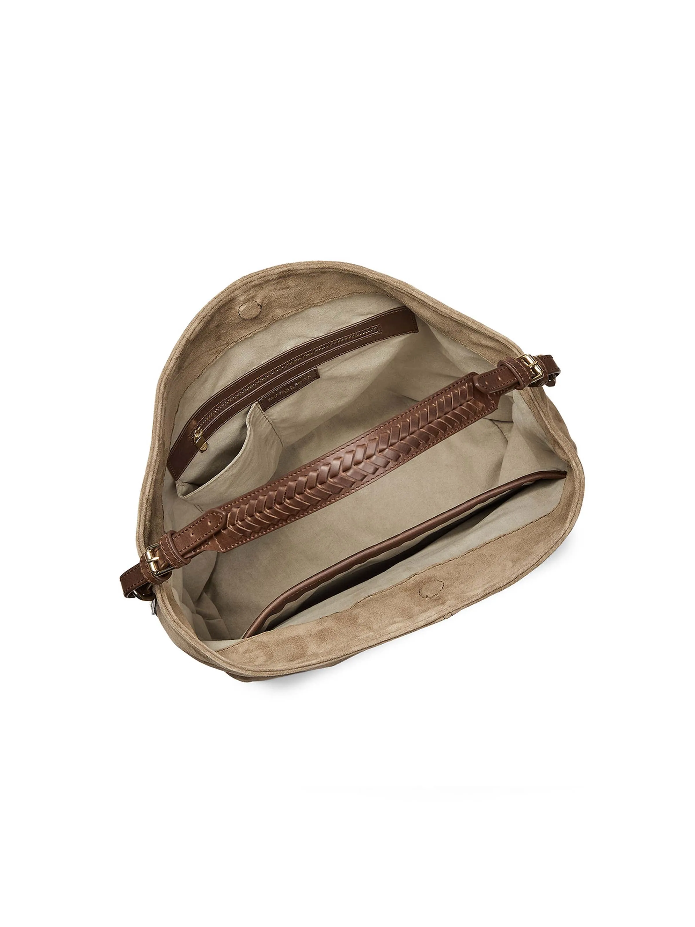 The Tetbury Tote Bag - Taupe Suede
