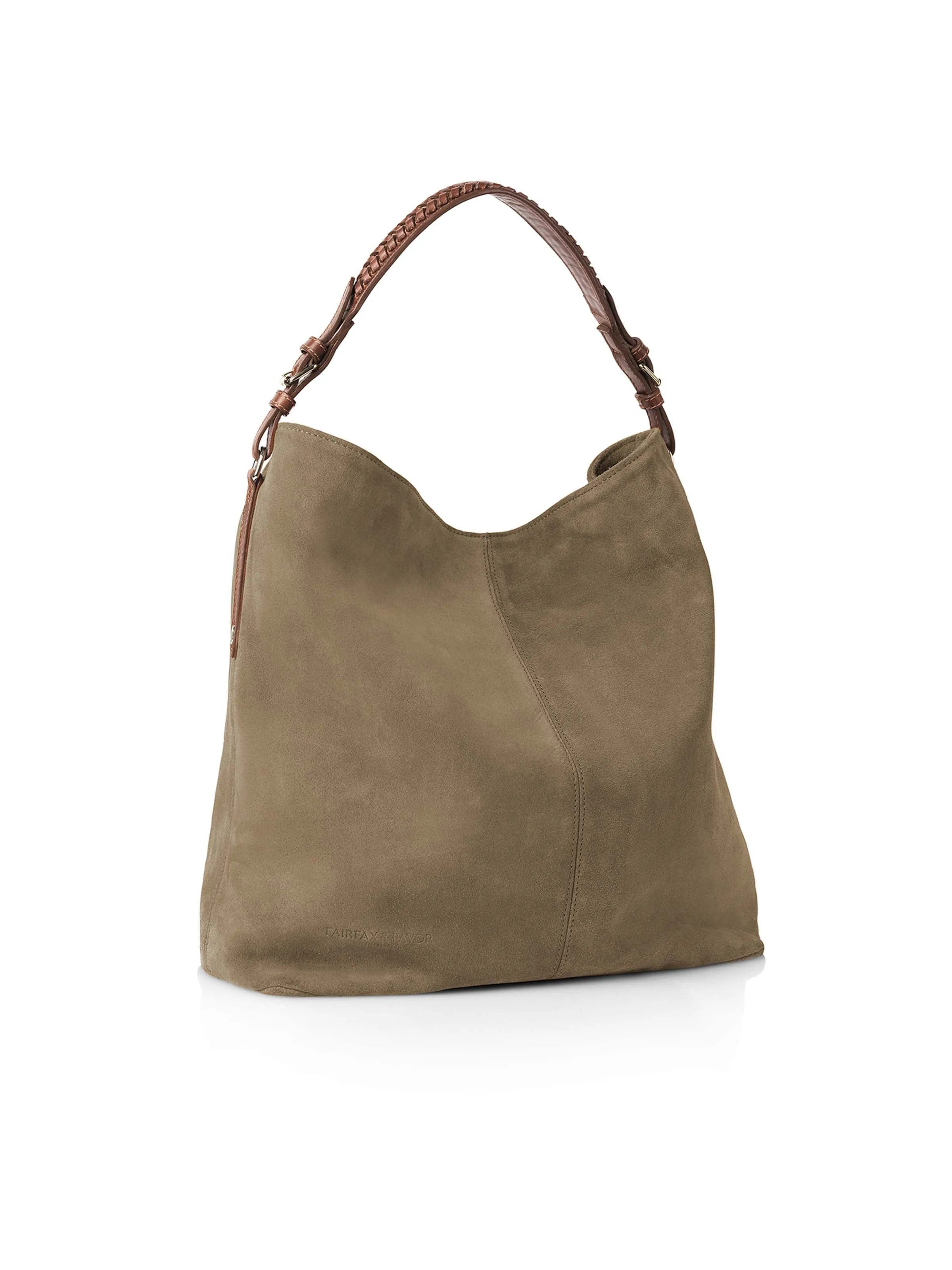 The Tetbury Tote Bag - Taupe Suede