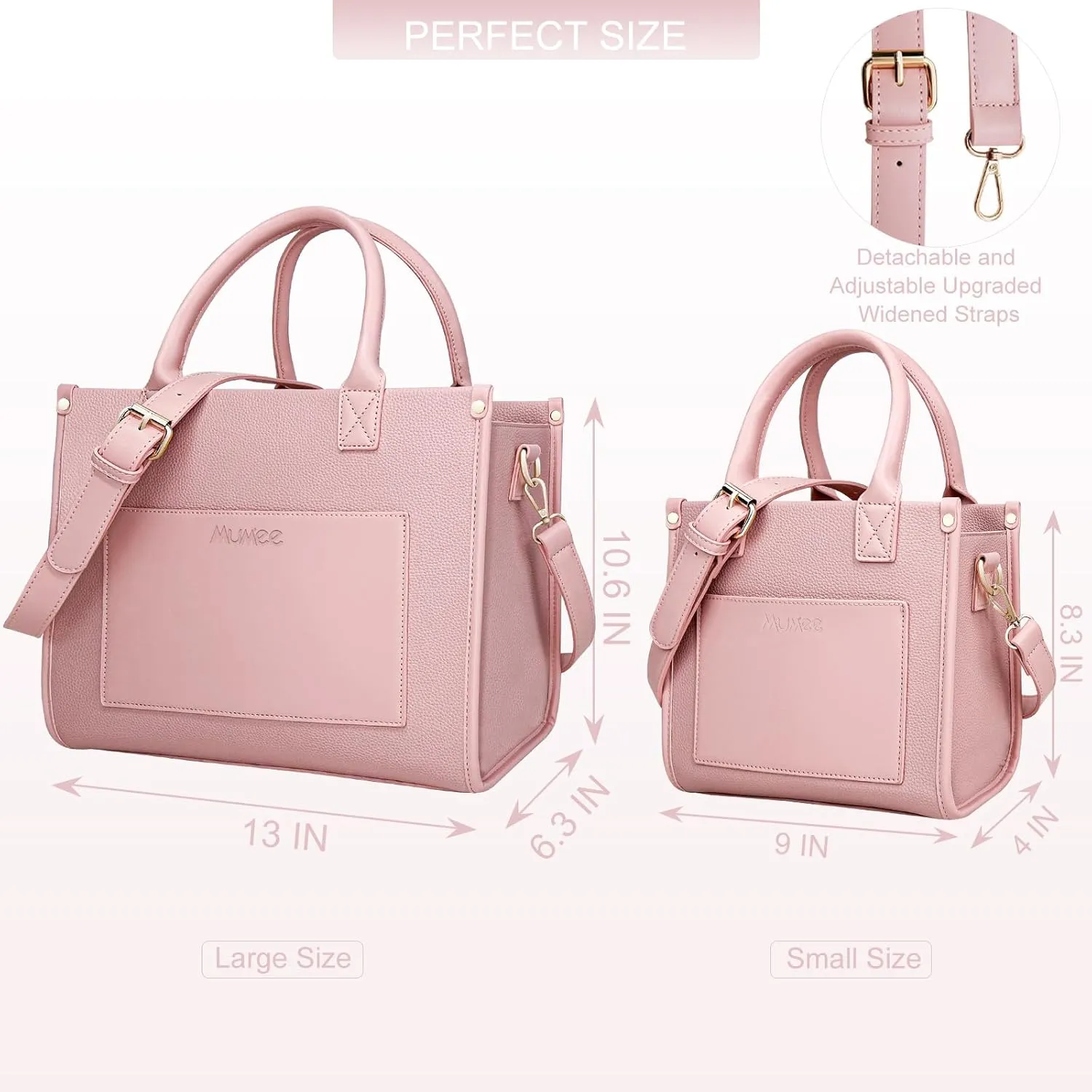 Tote Bag For Women The Leather Tote Bag with Zipper Boho Bags Shoulder Handbags for Work, Travel, Office