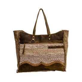 Tweed Western Weekender Bag