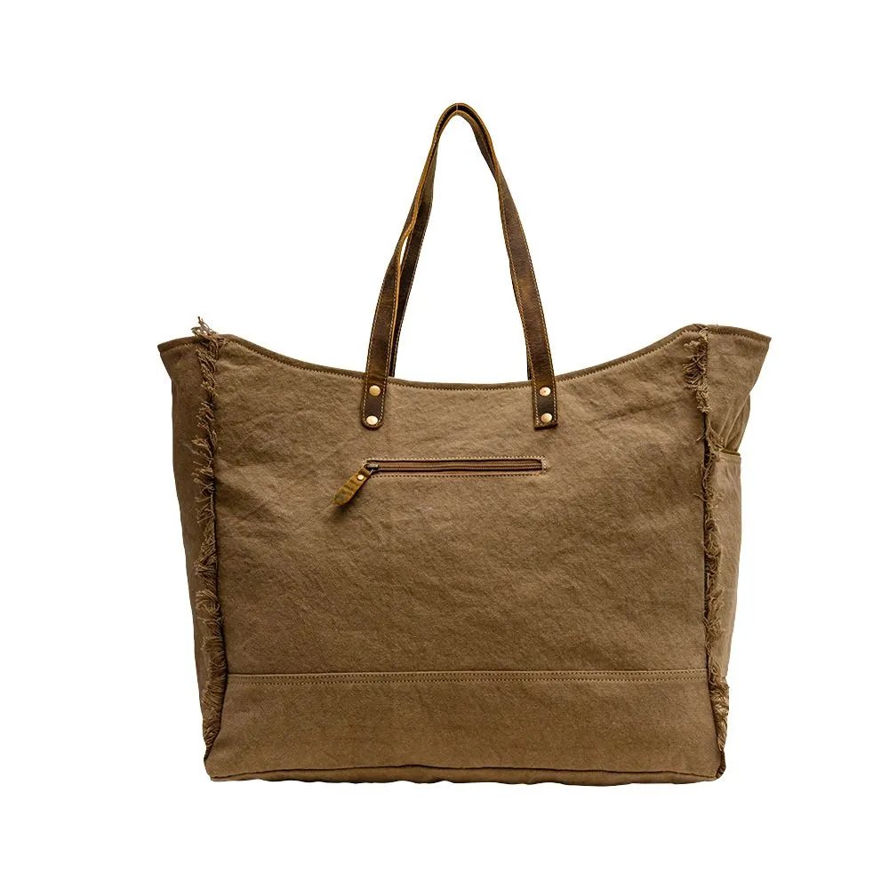 Tweed Western Weekender Bag