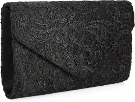 UBORSE Evening Bag Lace Clutch Purse for Women Formal Elegant Envelope Wedding Party Cocktail Crossbody Shoulder Bag