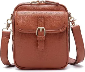 Urvashi Crossbody Anti Theft Leather Bag, Tojoyride Crossbody Leather Bag, Multi-Slot Multifunctional Large Capacity Bags