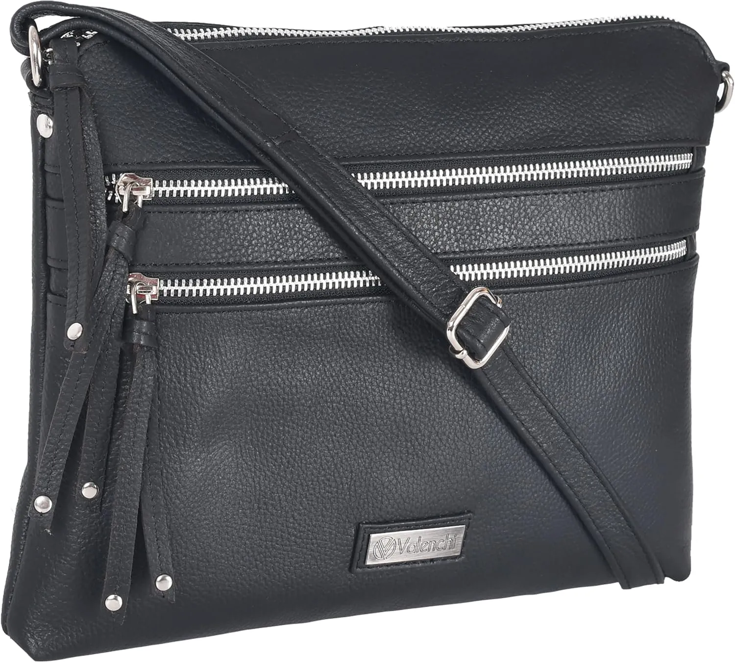 VALENCHI Women's Crossbody Handbags - Premium Leather Bags for Women - Everyday Purse with Adjustable Strap - Ladies Bag