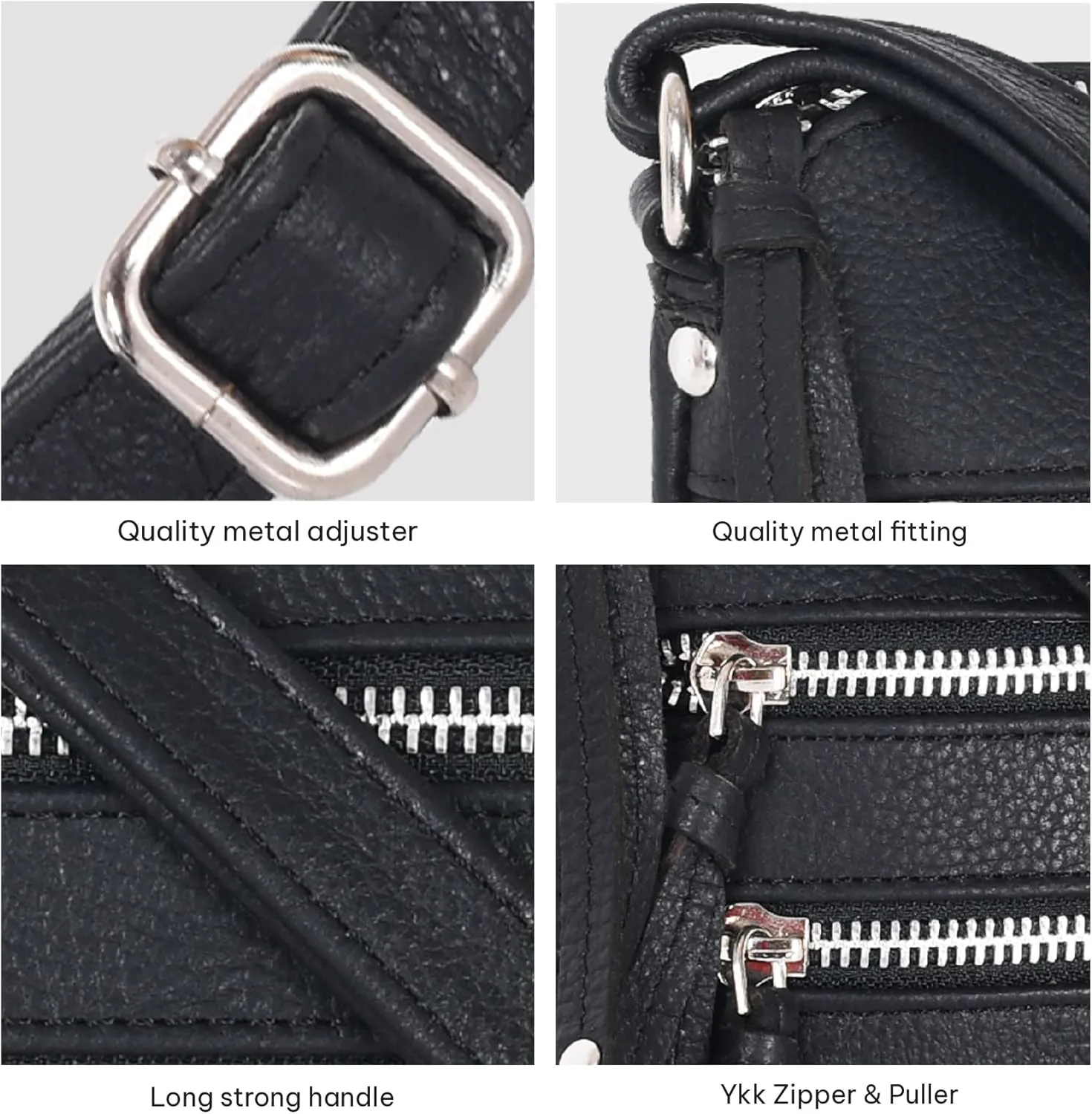 VALENCHI Women's Crossbody Handbags - Premium Leather Bags for Women - Everyday Purse with Adjustable Strap - Ladies Bag