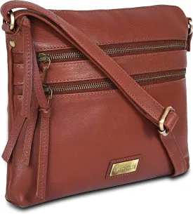 VALENCHI Women's Crossbody Handbags - Premium Leather Bags for Women - Everyday Purse with Adjustable Strap - Ladies Bag