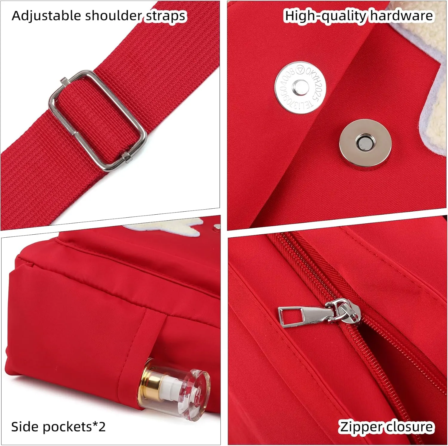 Valleycomfy Messenger Bag,Canvas Messenger Bag with Star Purse,Crossbody Bag for Women