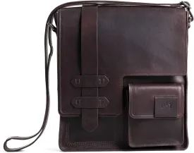VELEZ Top Grain Leather Messenger Bag For Men and Women | 11 Tablet | Small Crossbody Bags | Vintage Shoulder Bags