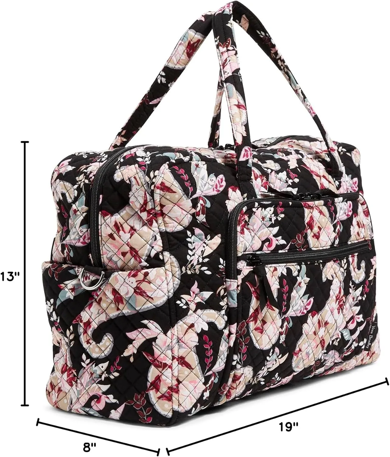 Vera Bradley Women's Cotton Weekender Travel Bag, Botanical Paisley, One Size