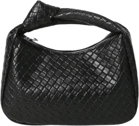 Verdusa Women's Hobo Bags Ruched PU Leather Handbag Clutch Purses Dumpling Pouch Bag