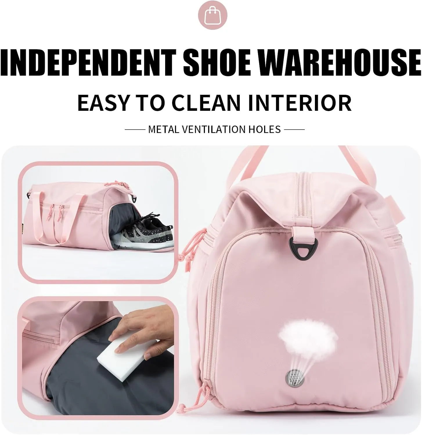 Weekender Duffel Bag with Shoe Compartment And Wet Pocket-Luggage Everyday Overnight Bag for Men and Women Travel-Carry On Gym Bag