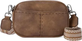 WESTBRONCO Crossbody Bags for Women Quilted Leather Purses Small Shoulder Handbags Trendy with Wide Strap