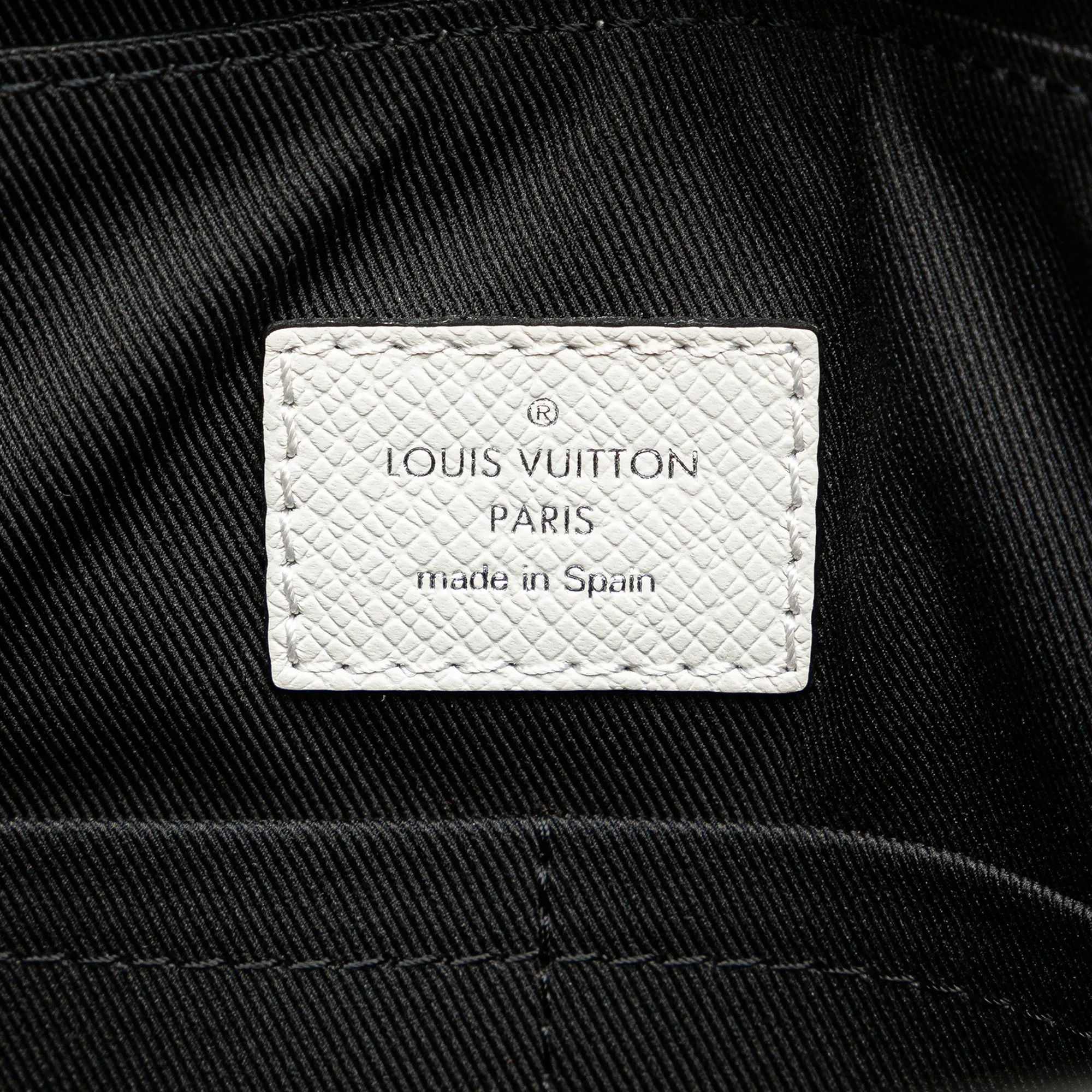 White Louis Vuitton Taigarama Outdoor Flap Messenger Crossbody Bag