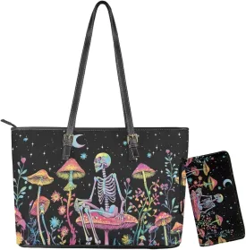 Women Handbags Top Handle Satchel Purse Shoulder Bag Hobo Set 2pcs