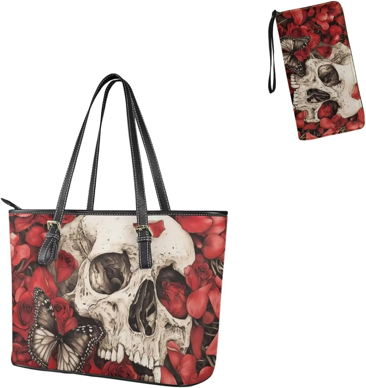 Women Handbags Top Handle Satchel Purse Shoulder Bag Hobo Set 2pcs