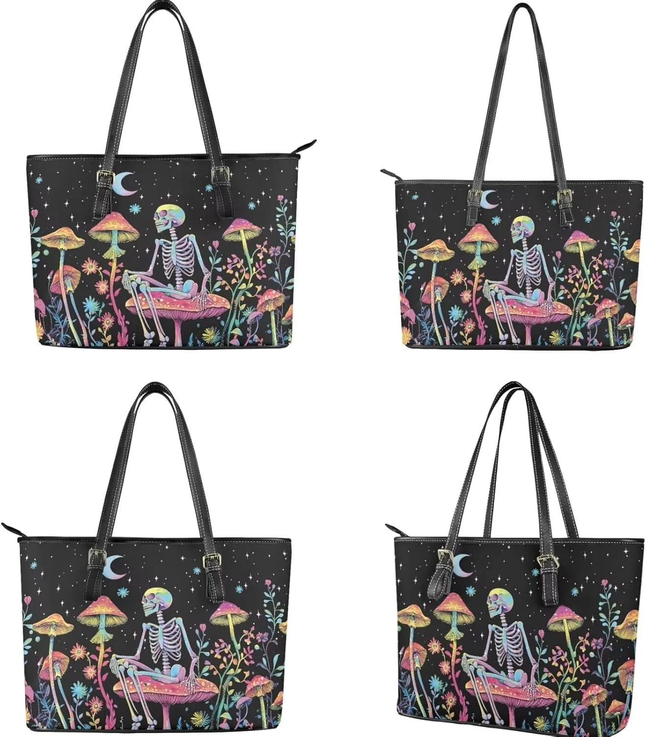 Women Handbags Top Handle Satchel Purse Shoulder Bag Hobo Set 2pcs