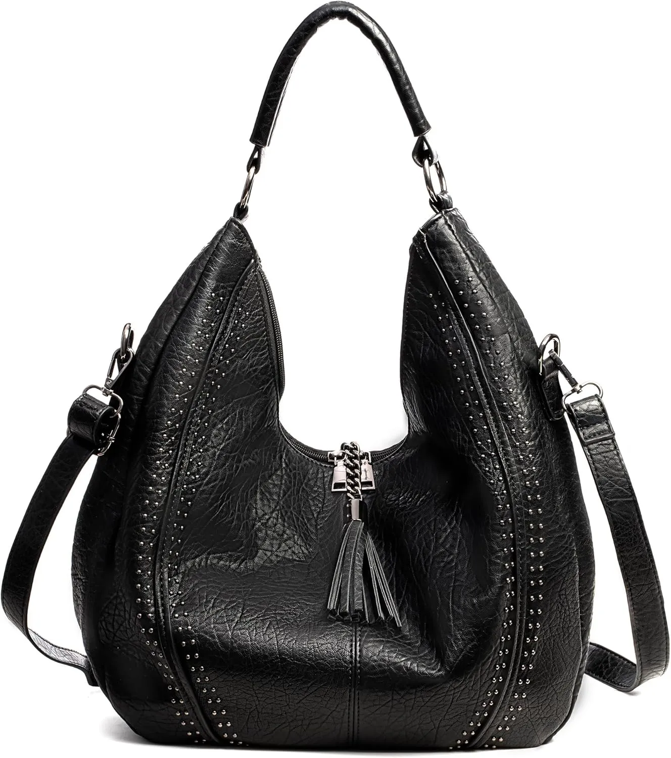 Women Hobo Bags Oversized Leather Handbags PU Crossbody Shoulder Totes Winter Stylish Purses