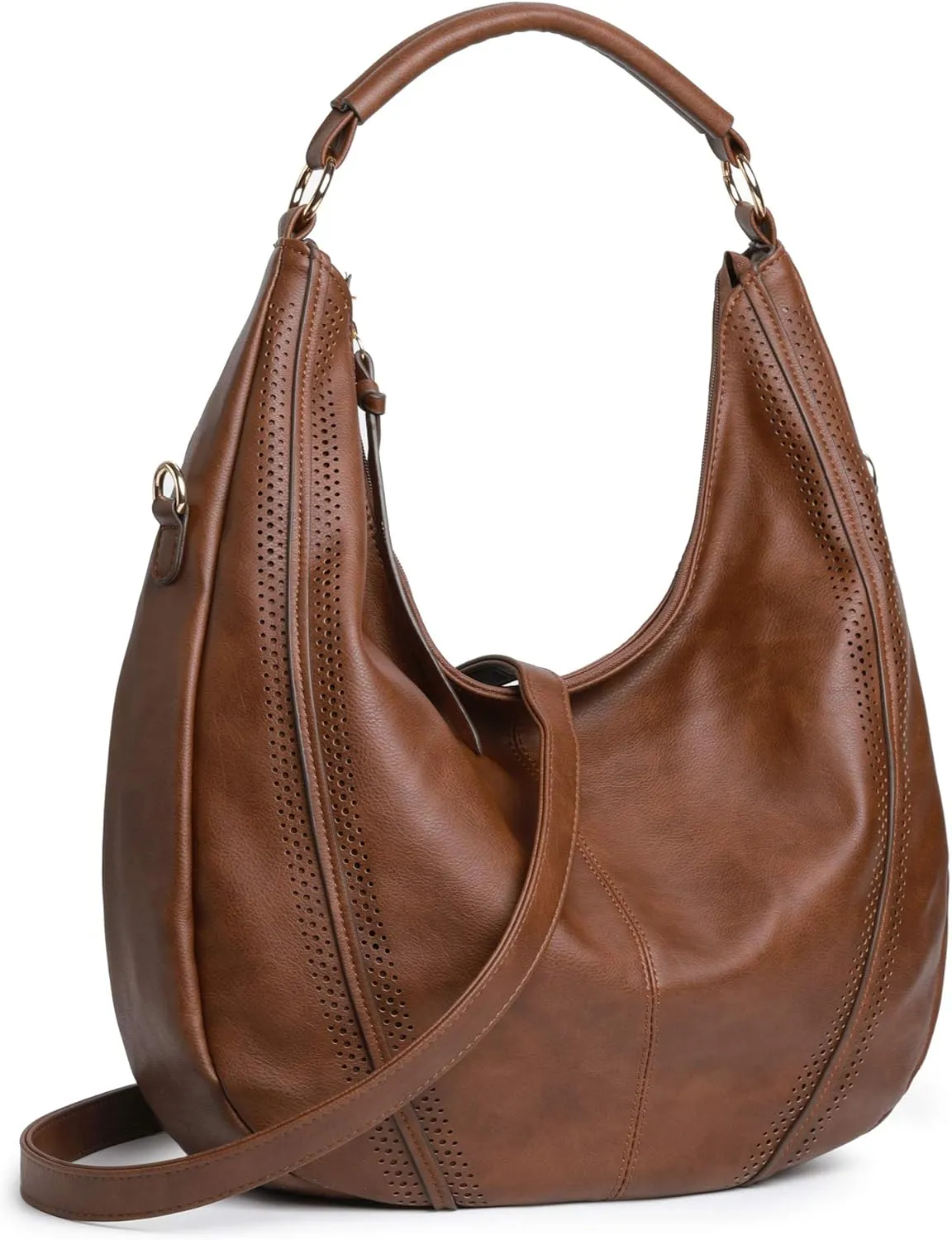 Women Hobo Bags Oversized Leather Handbags PU Crossbody Shoulder Totes Winter Stylish Purses