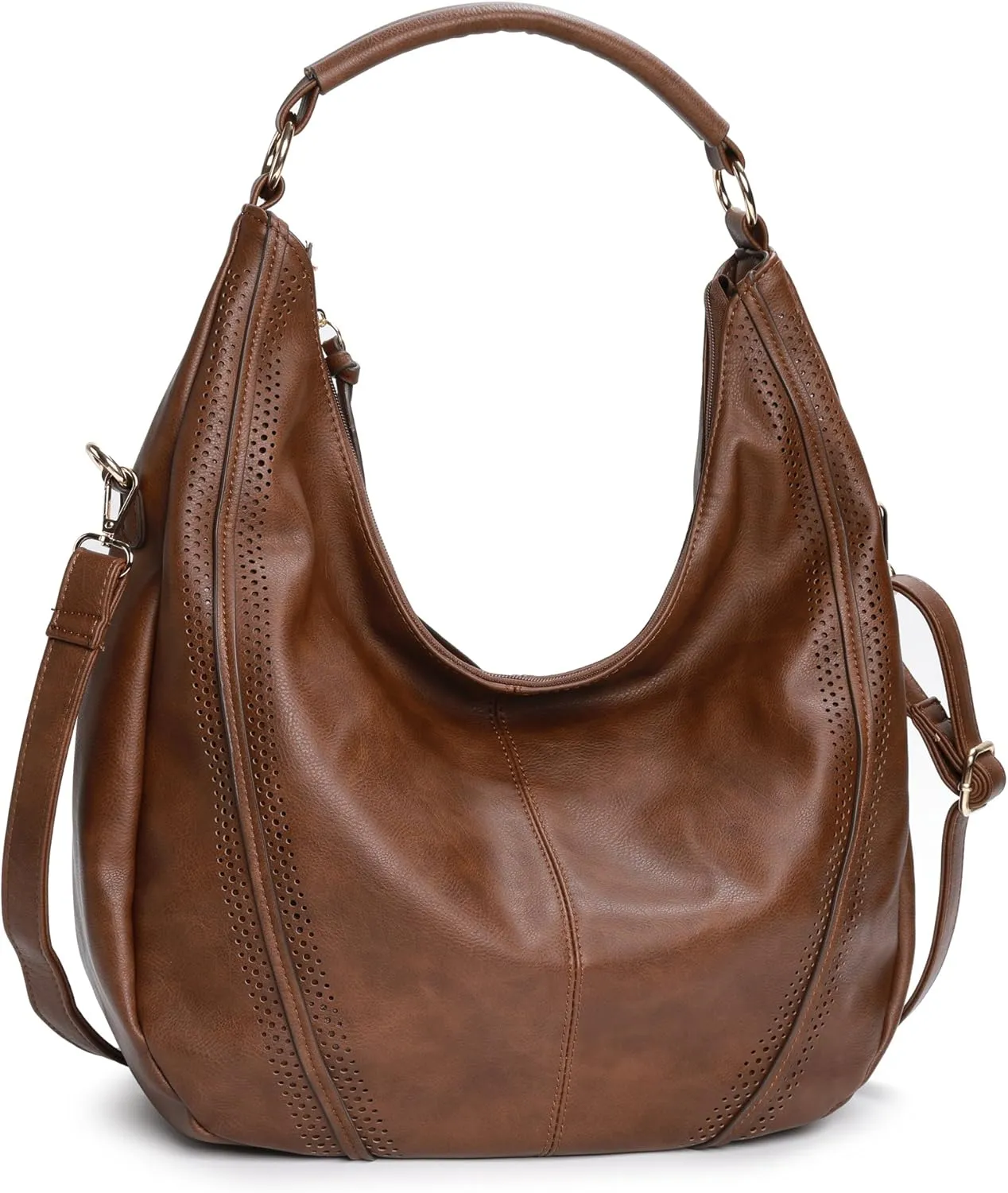 Women Hobo Bags Oversized Leather Handbags PU Crossbody Shoulder Totes Winter Stylish Purses