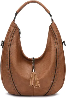 Women Hobo Bags Oversized Leather Handbags PU Crossbody Shoulder Totes Winter Stylish Purses
