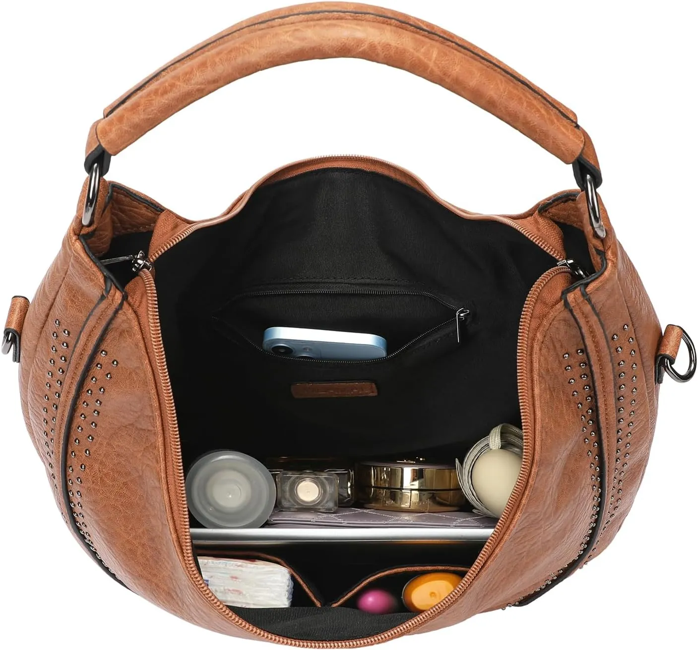 Women Hobo Bags Oversized Leather Handbags PU Crossbody Shoulder Totes Winter Stylish Purses