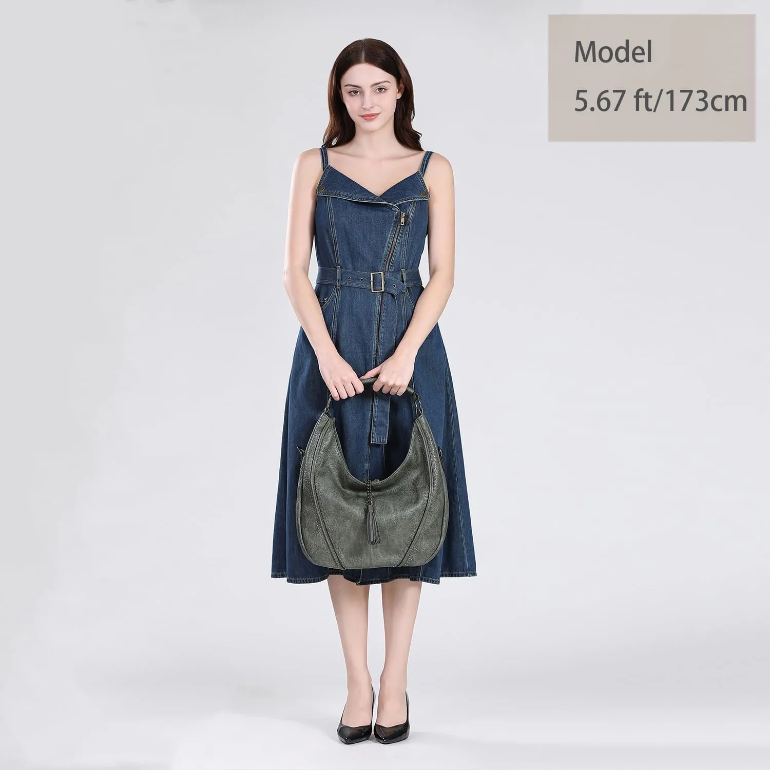 Women Hobo Bags Oversized Leather Handbags PU Crossbody Shoulder Totes Winter Stylish Purses