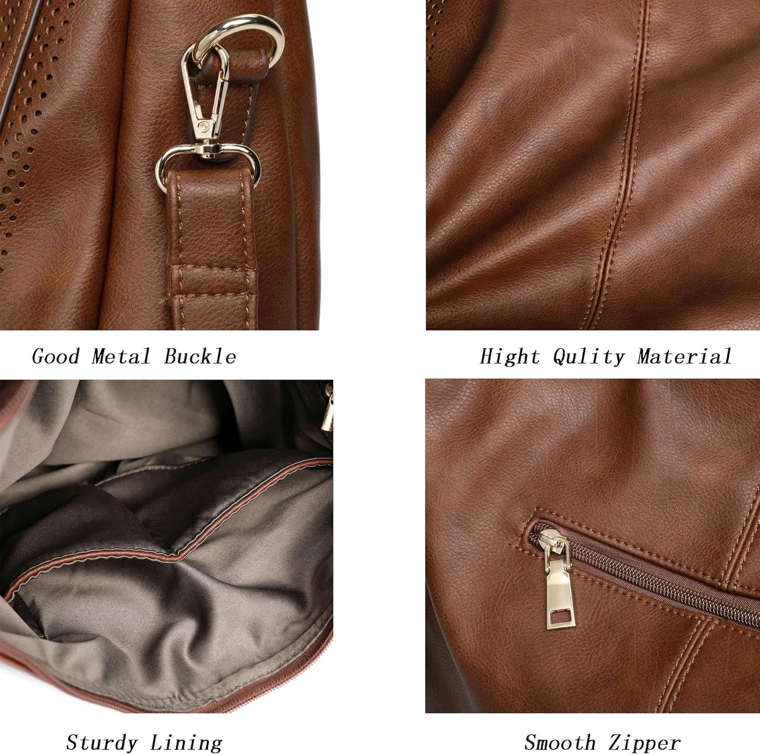 Women Hobo Bags Oversized Leather Handbags PU Crossbody Shoulder Totes Winter Stylish Purses