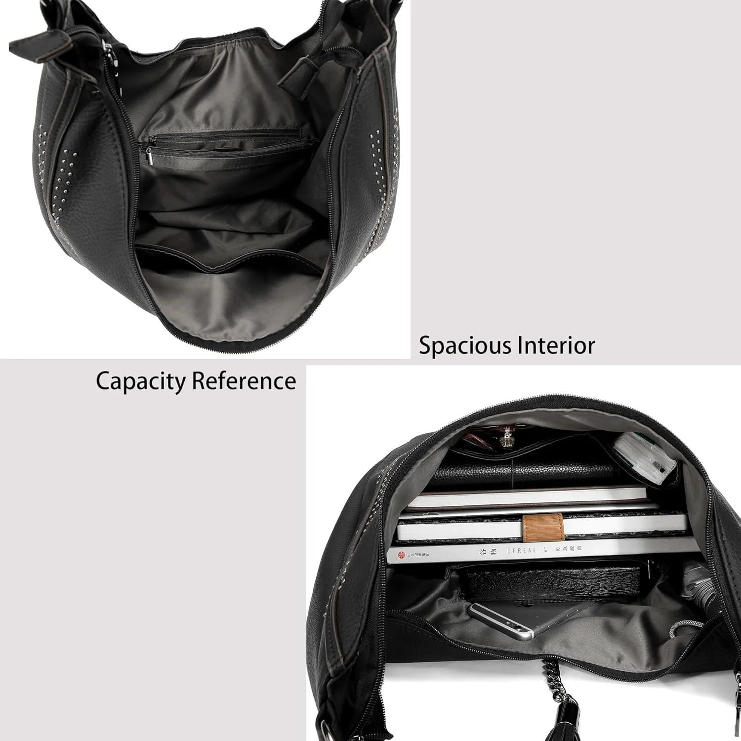 Women Hobo Bags Oversized Leather Handbags PU Crossbody Shoulder Totes Winter Stylish Purses